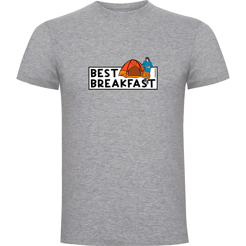 

Футболка с коротким рукавом Kruskis Best Breakfast, серый
