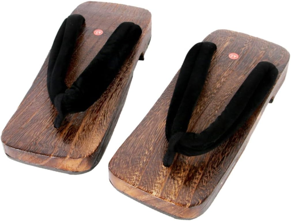 

Японские мужские деревянные сабо гета, сандалии с принтом, шлепанцы, мягкие тапочки, традиционная японская обувь Lexamen, Style C