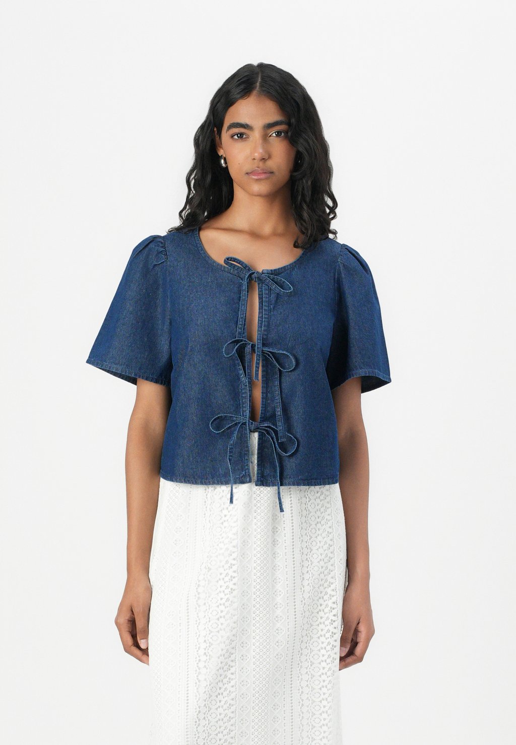 

Блуза PCTENIM Pieces, цвет Medium Blue Denim