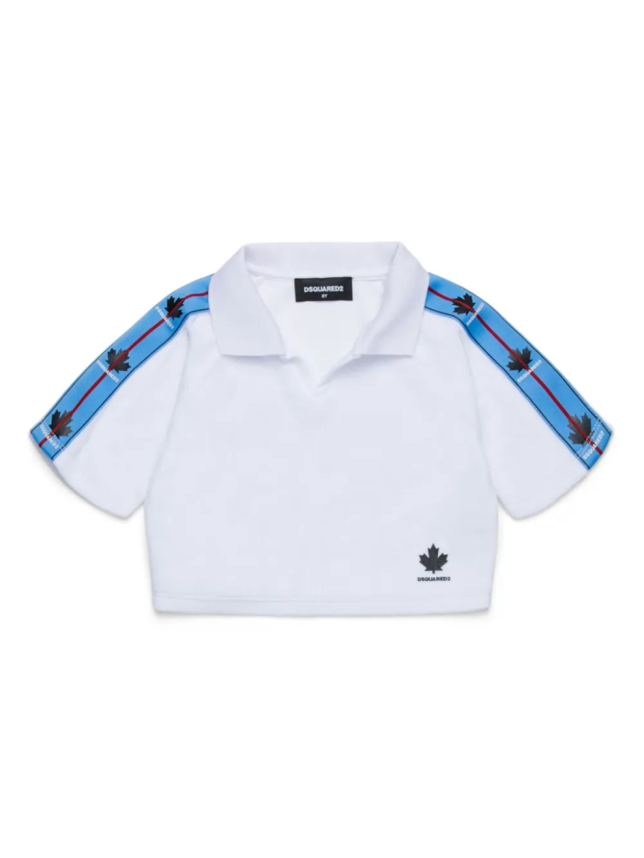 

DSQUARED2 KIDS рубашка поло с логотипом Maple, белый