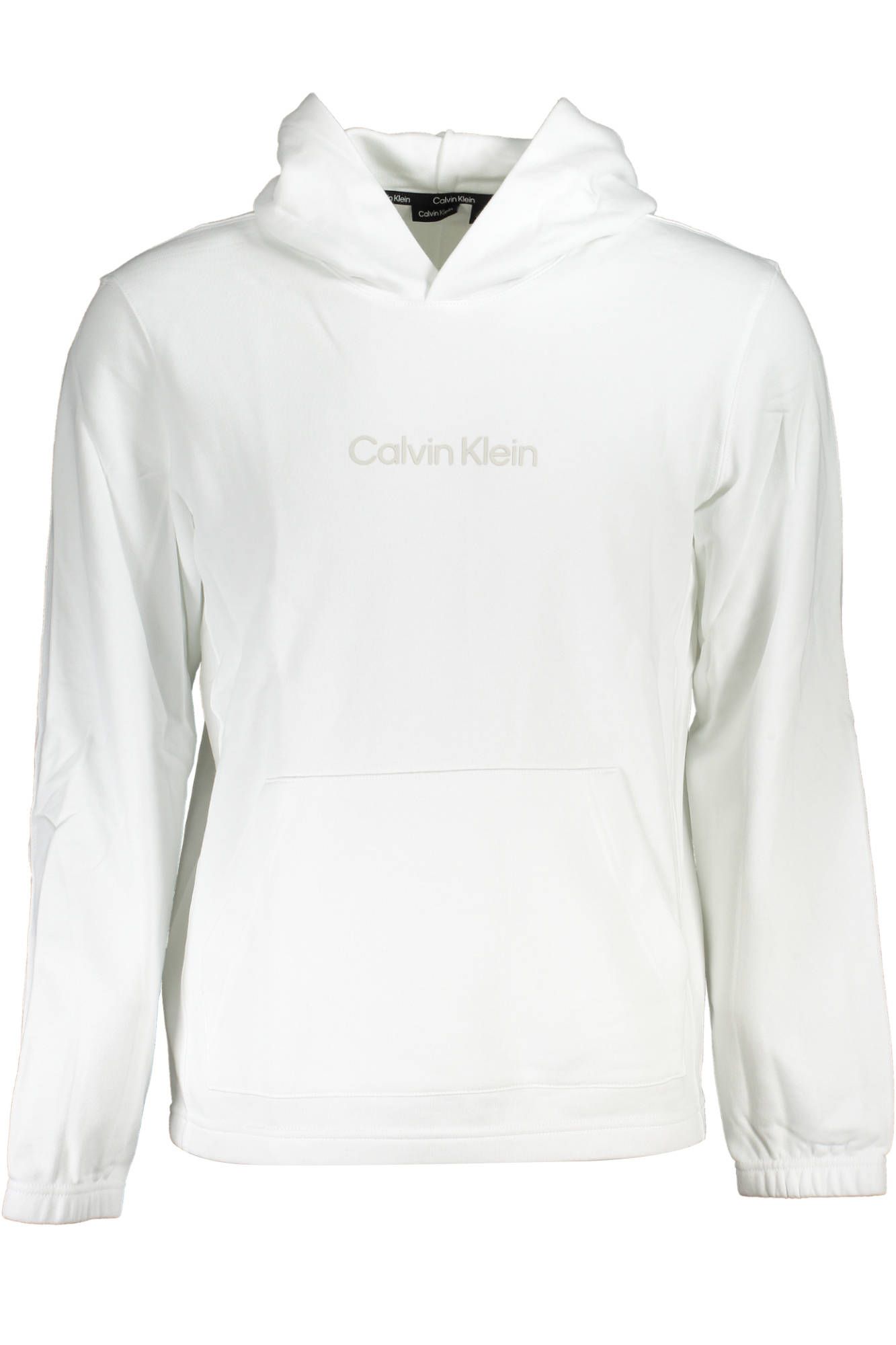 

Белый хлопковый мужской свитер Calvin Klein