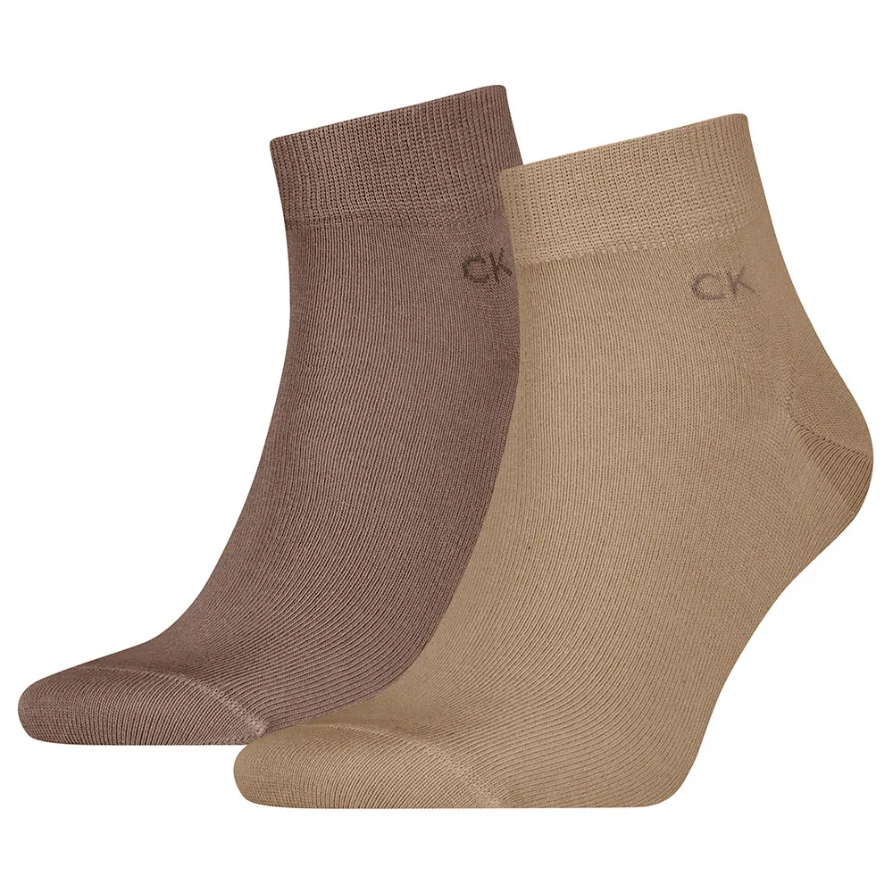 

Носки Calvin Klein Quarter, бежевый