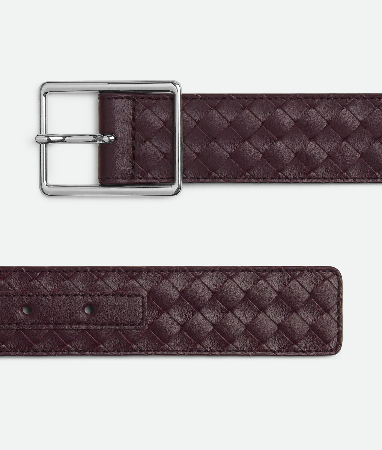 Intrecciato piccolo belt BOTTEGA VENETA, темный бароло — фото 4