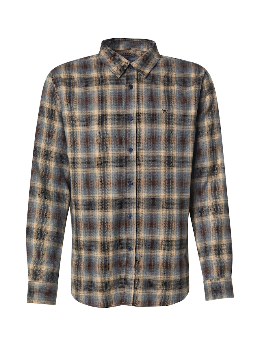 

Рубашка на пуговицах классического кроя Kronstadt Dale, Marine Blue/Gentian