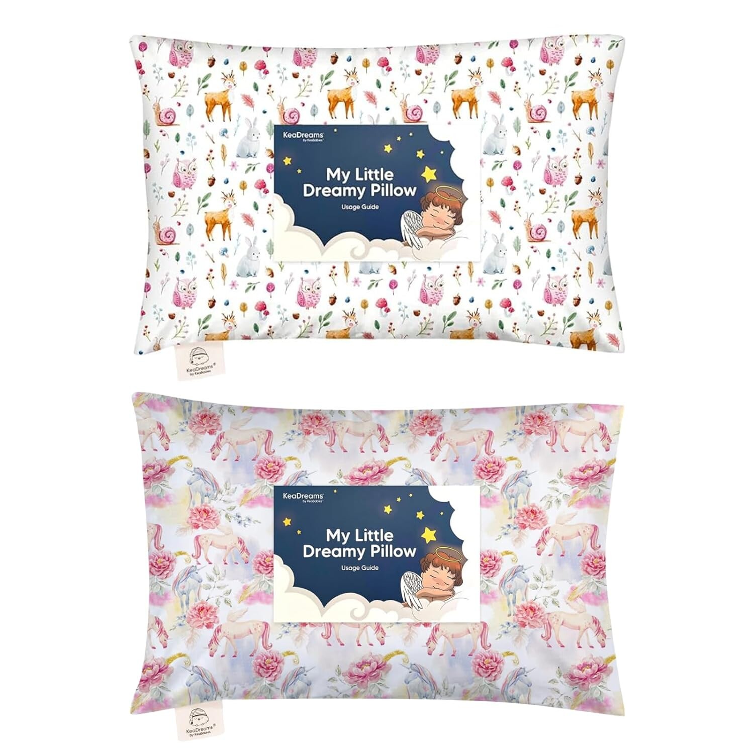 

Kea Подушка для малышей с наволочкой - 13x18 My Little Dreamy Pillow, подушки для сна для малышей из органического хлопка, детские подушки, дорожные подушки, мини-подушка, детская подушка, подушка для детской кроватки KeaBabies