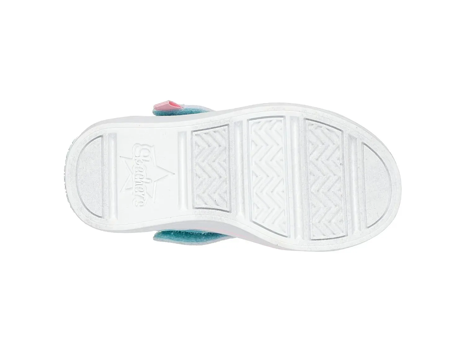 Кроссовки Skechers Twinkle Toes Twi-Lites Twinkle Pets — детские, светло-розовые/мятно-зеленые — фото 4