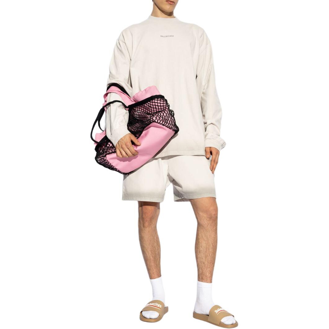 Толстовка мужская светло-бежевая Balenciaga, светло-бежевый — фото 4