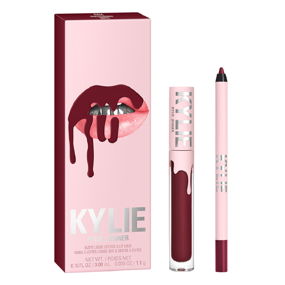 

Набор матовой помады для губ matte lip kit Kylie Cosmetics, цвет nr. 504 hollyberry, количество 1 шт.