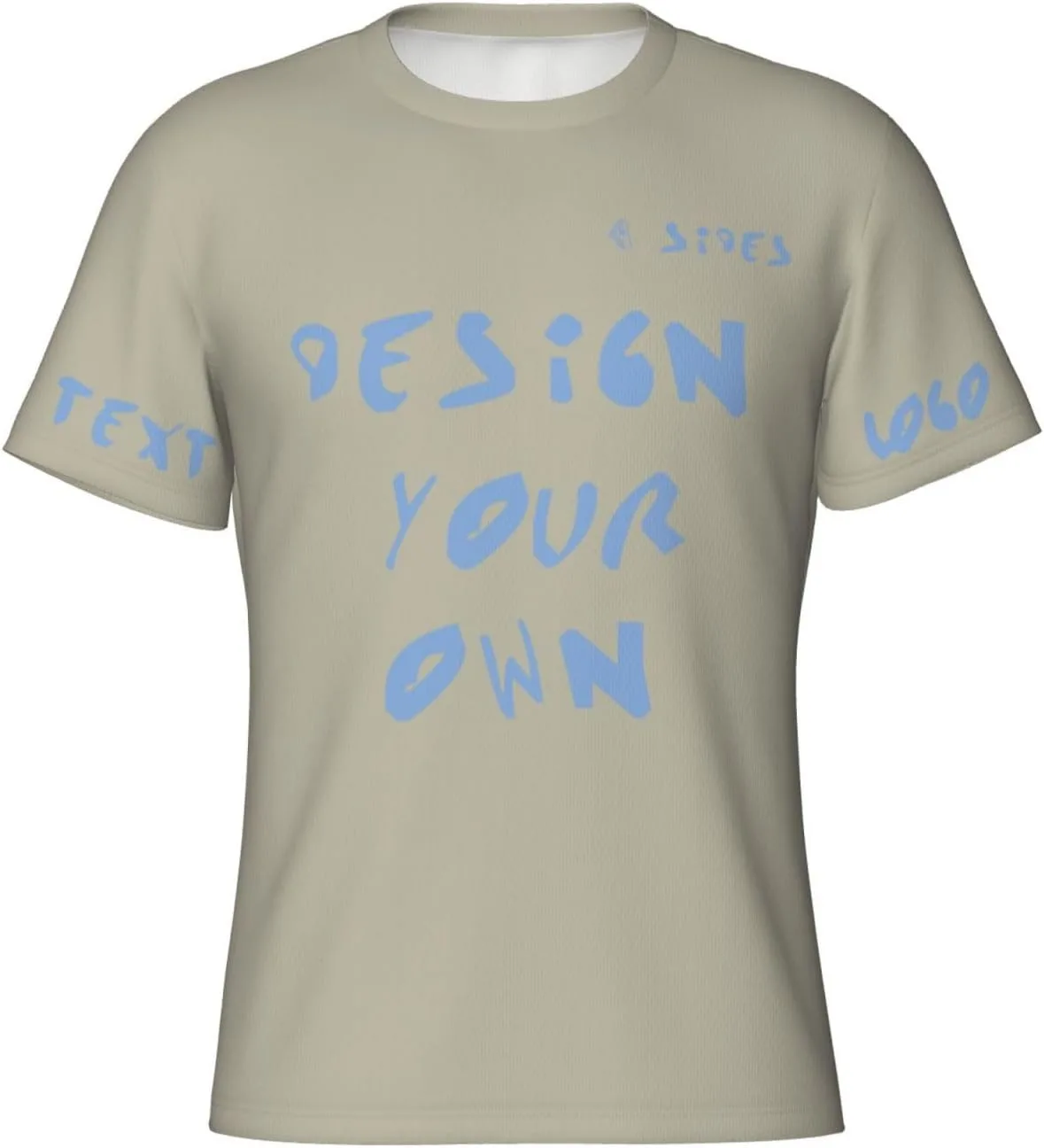 

Футболка Custom с принтом на 4 сторонах