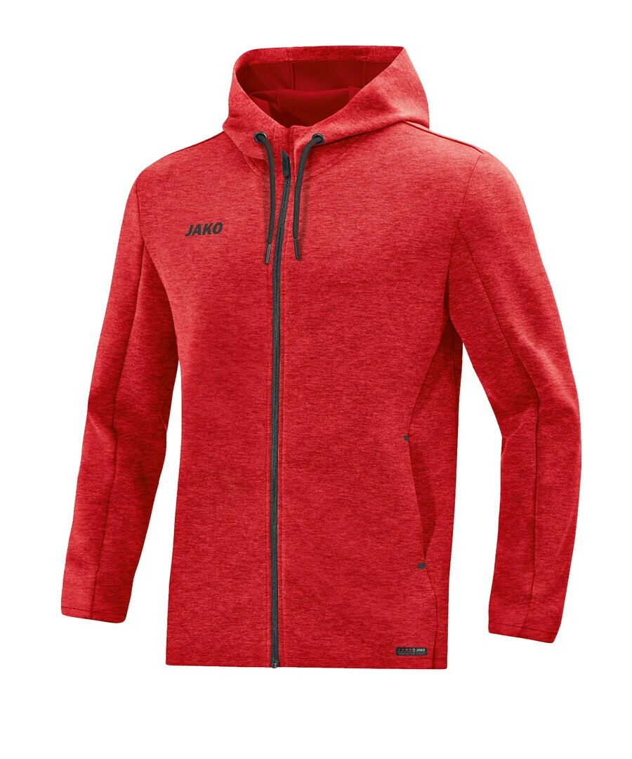 

Спортивная толстовка JAKO Athletic Zip-Up Hoodie, красный