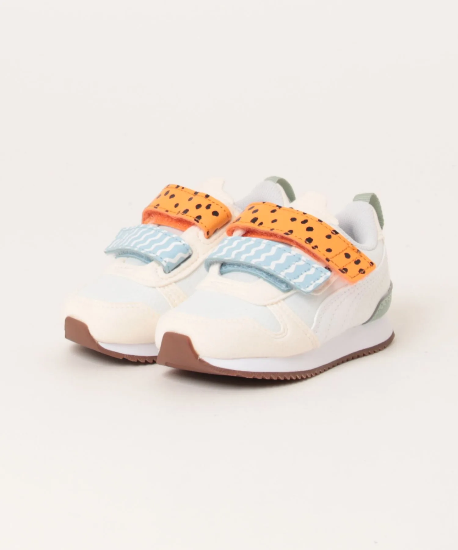 Детские кроссовки с быстрыми застежками R78 MIX MTCH V PUMA белые