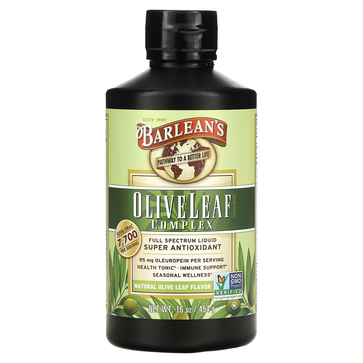

Лист оливы Barlean's Olive Leaf Complex, 454 г