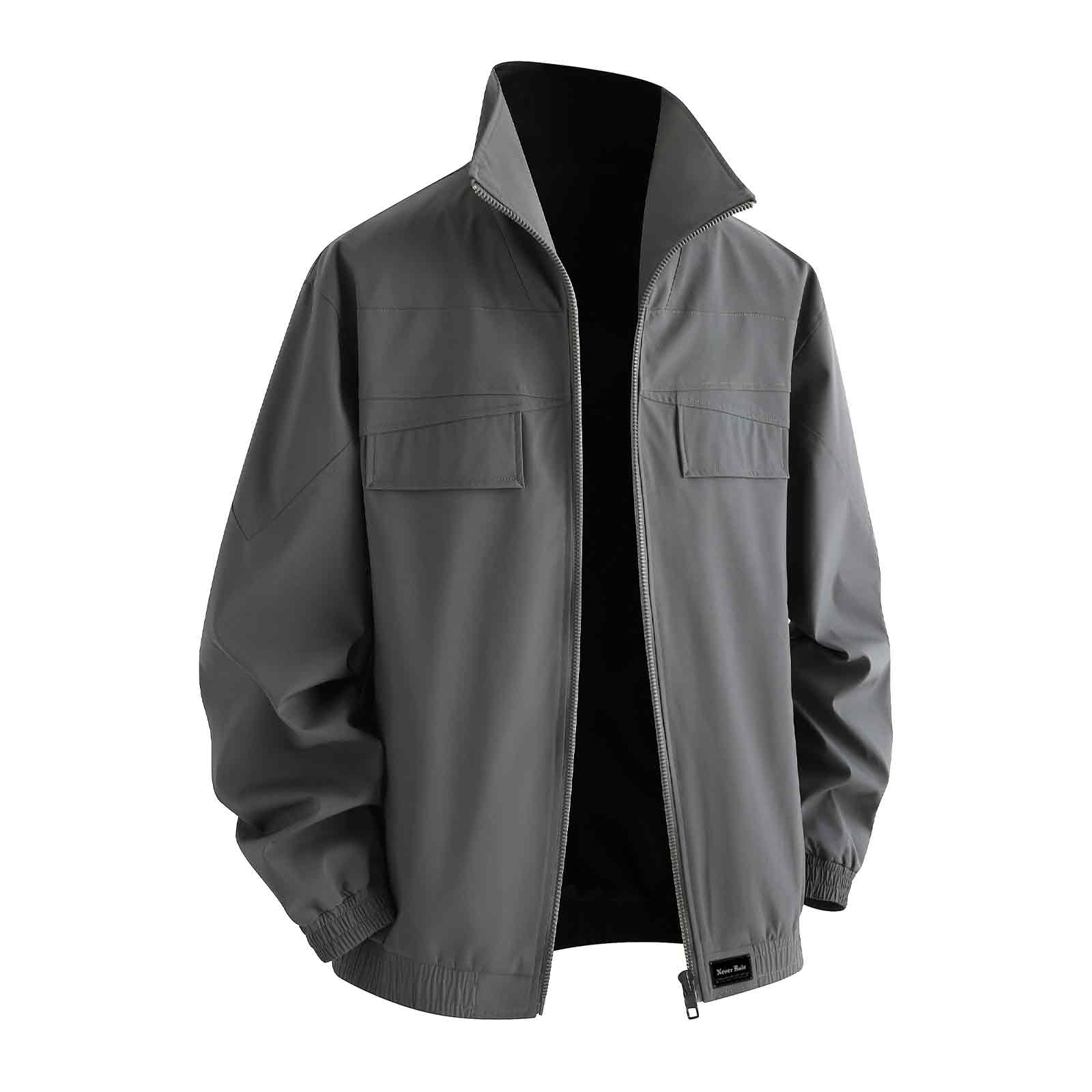 

Куртка Unisex Stand Collar Moderate NEVER RULE, серый