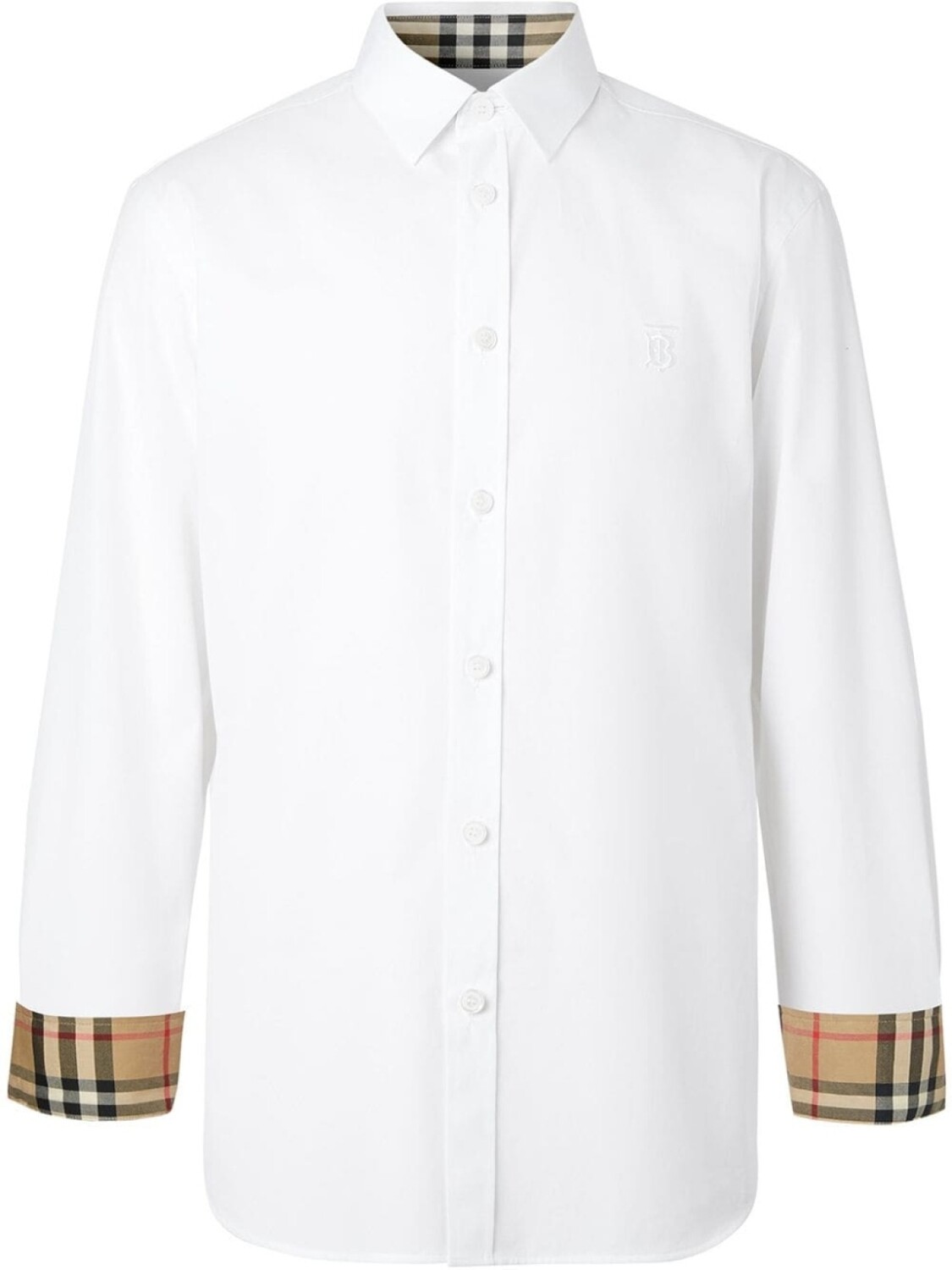 

Burberry рубашка с монограммой, белый
