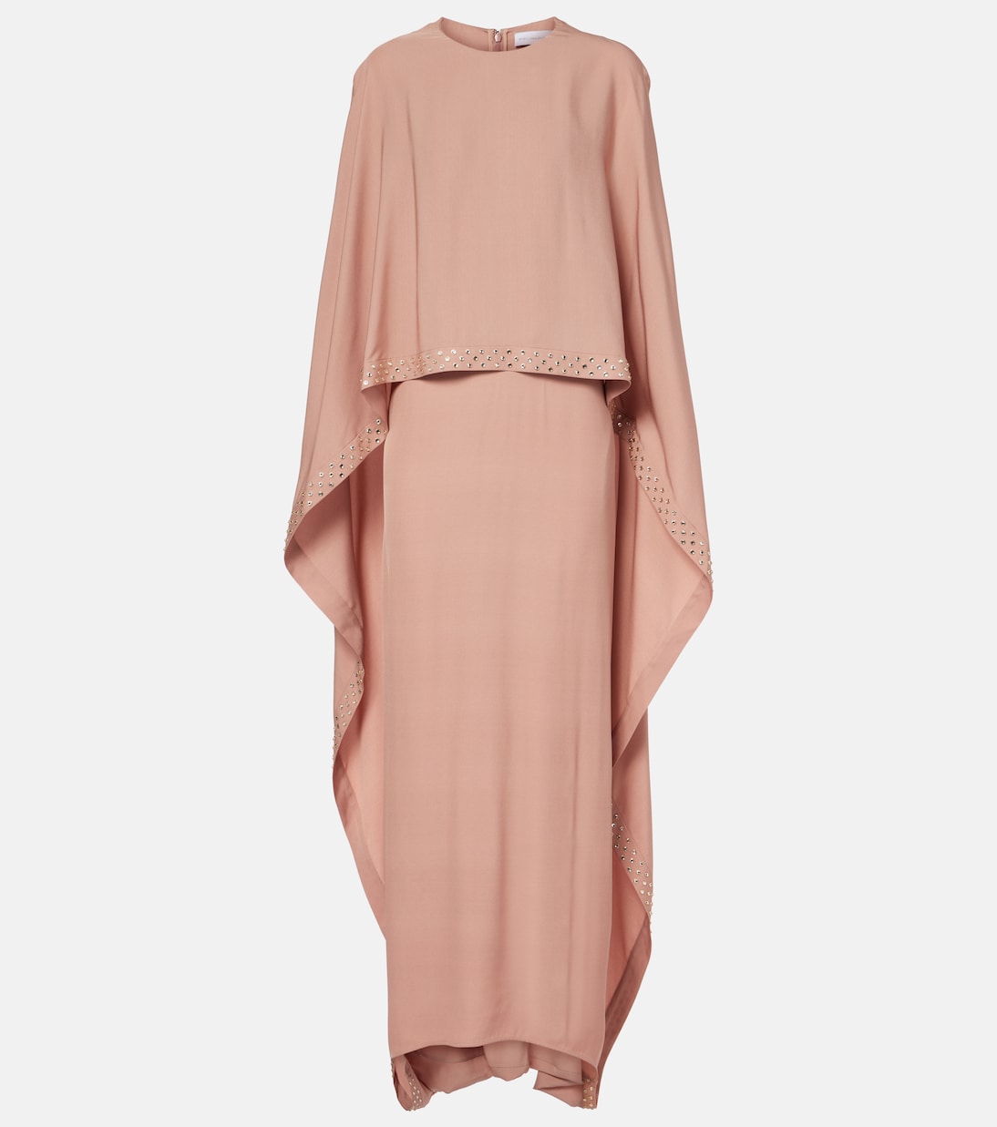 

Платье макси с накидкой и декором Stella McCartney, Dusty Rose