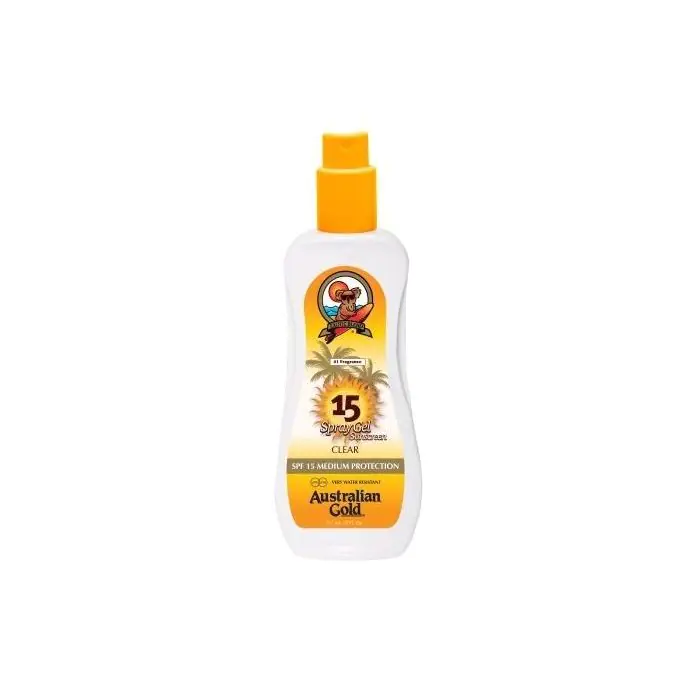 

Солнцезащитный крем spray gel solar Australian Gold, цвет 15