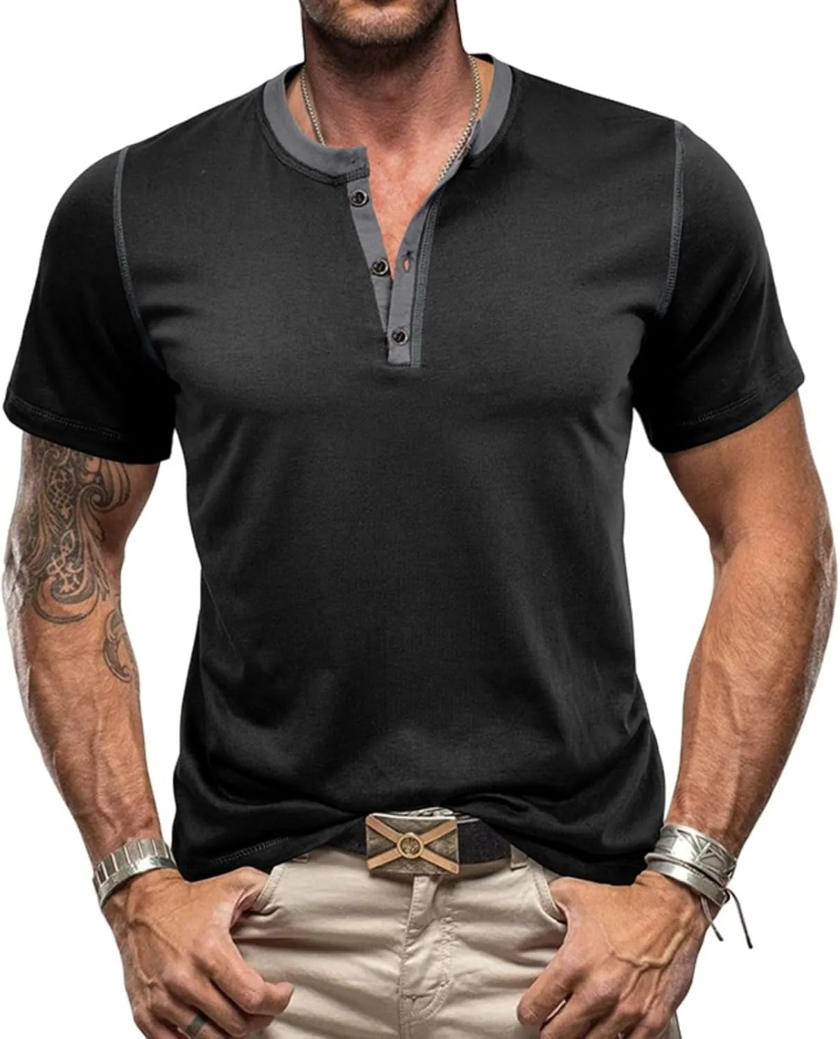 

Мужская хлопковая футболка с коротким рукавом Thatrich