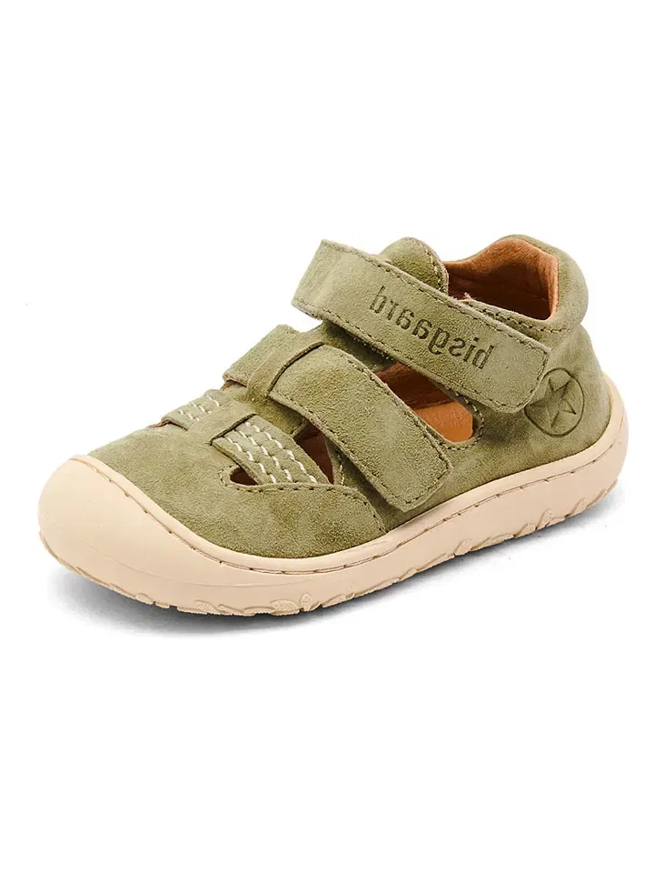 Сандалии кожаные Khaki Bisgaard