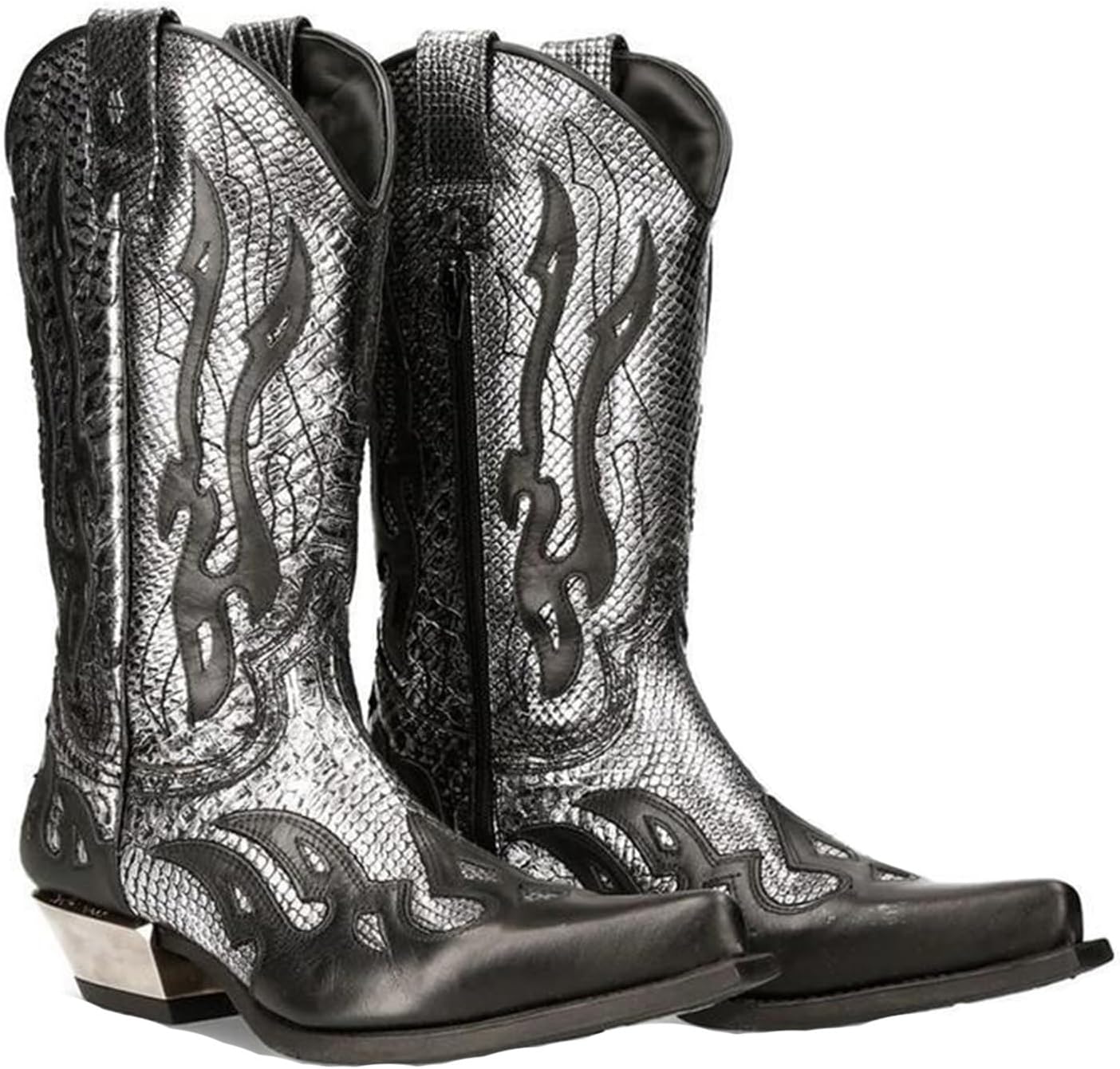 

Мужские и женские западные сапоги DHAEY с модным заостренным носком, массивным каблуком, рыцарским стилем, ретро-классикой, прочные