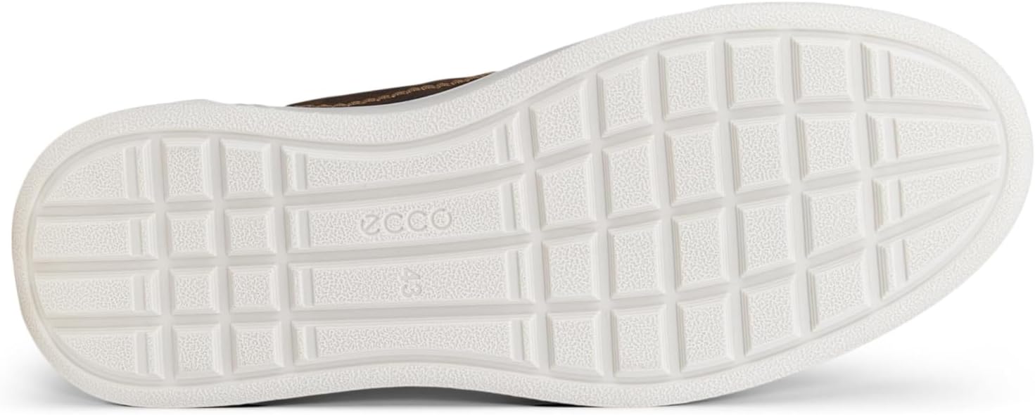 Мужские повседневные кроссовки на шнуровке Ecco, Camel/Coffee Suede — фото 4