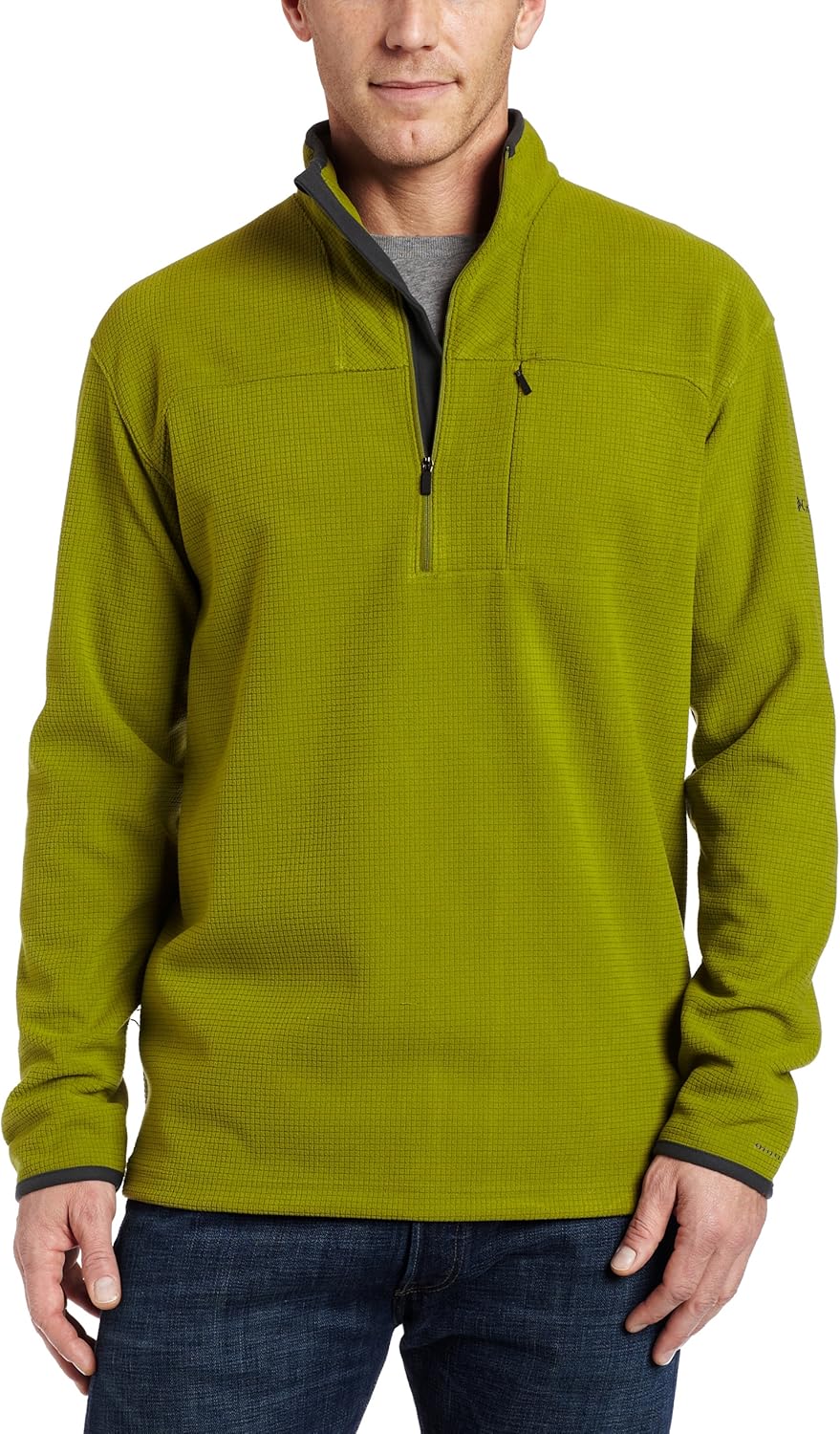 

Columbia мужская флисовая кофта Silver Ridge Grid с молнией до половины, Elm