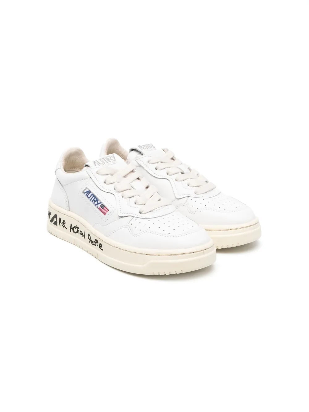 

Кеды на шнуровке Autry Kids, белый