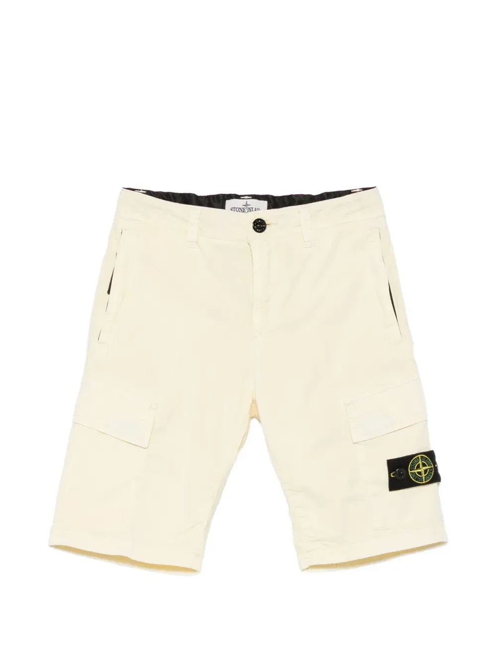Шорты-карго с логотипом-нашивкой Stone Island Junior, желтый