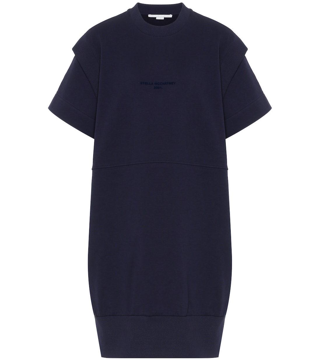 

Платье миди из хлопкового джерси Stella McCartney, Ink