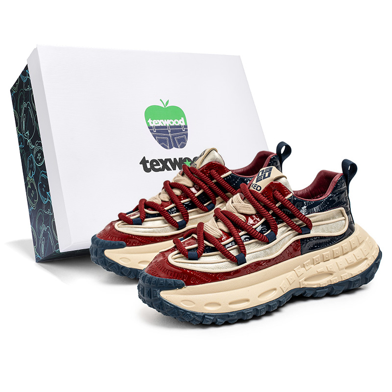 

Низкие массивные кроссовки мужские TEXWOOD, White Black