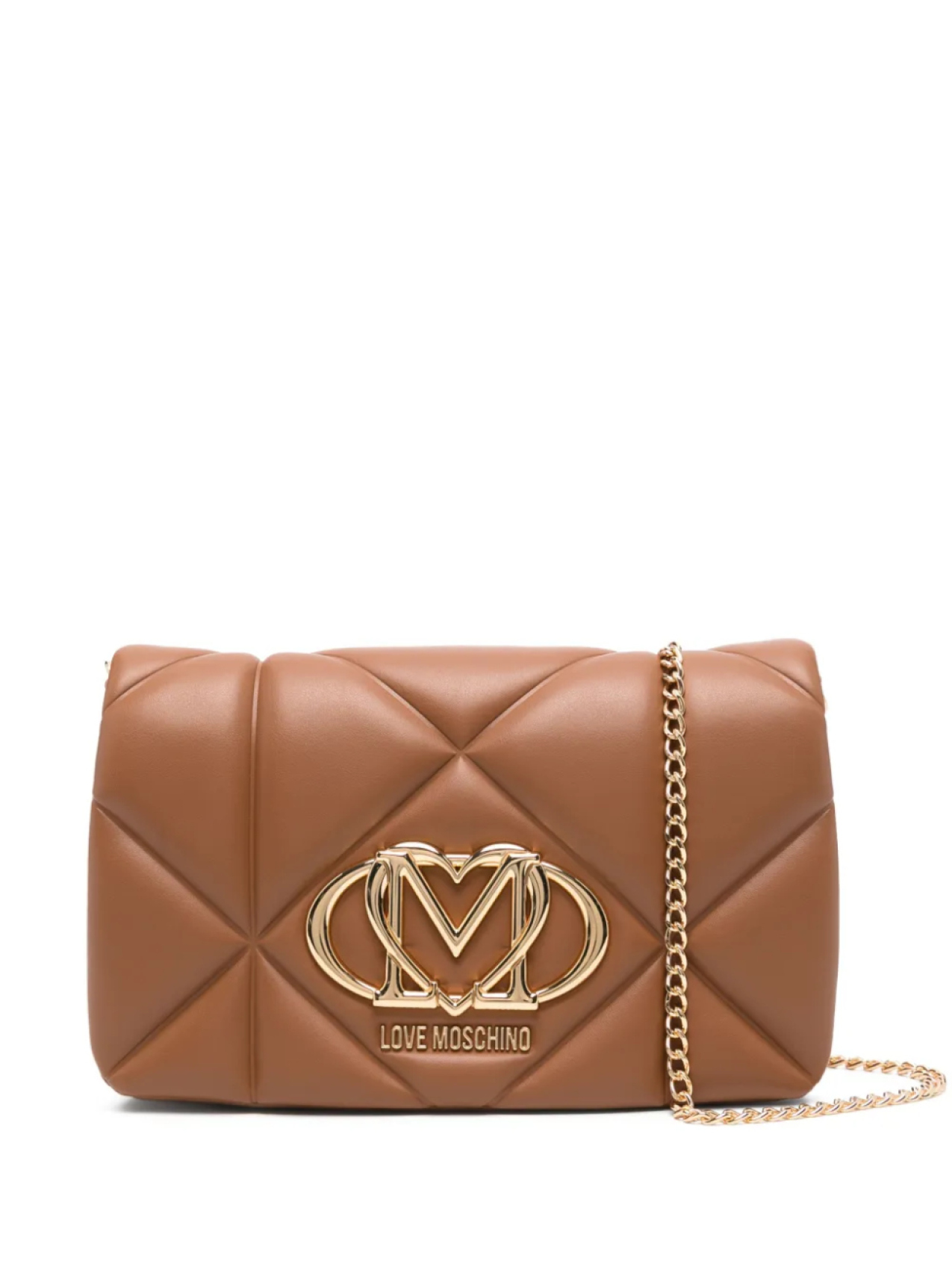 

Маленькая сумка через плечо с логотипом Love Moschino, коричневый
