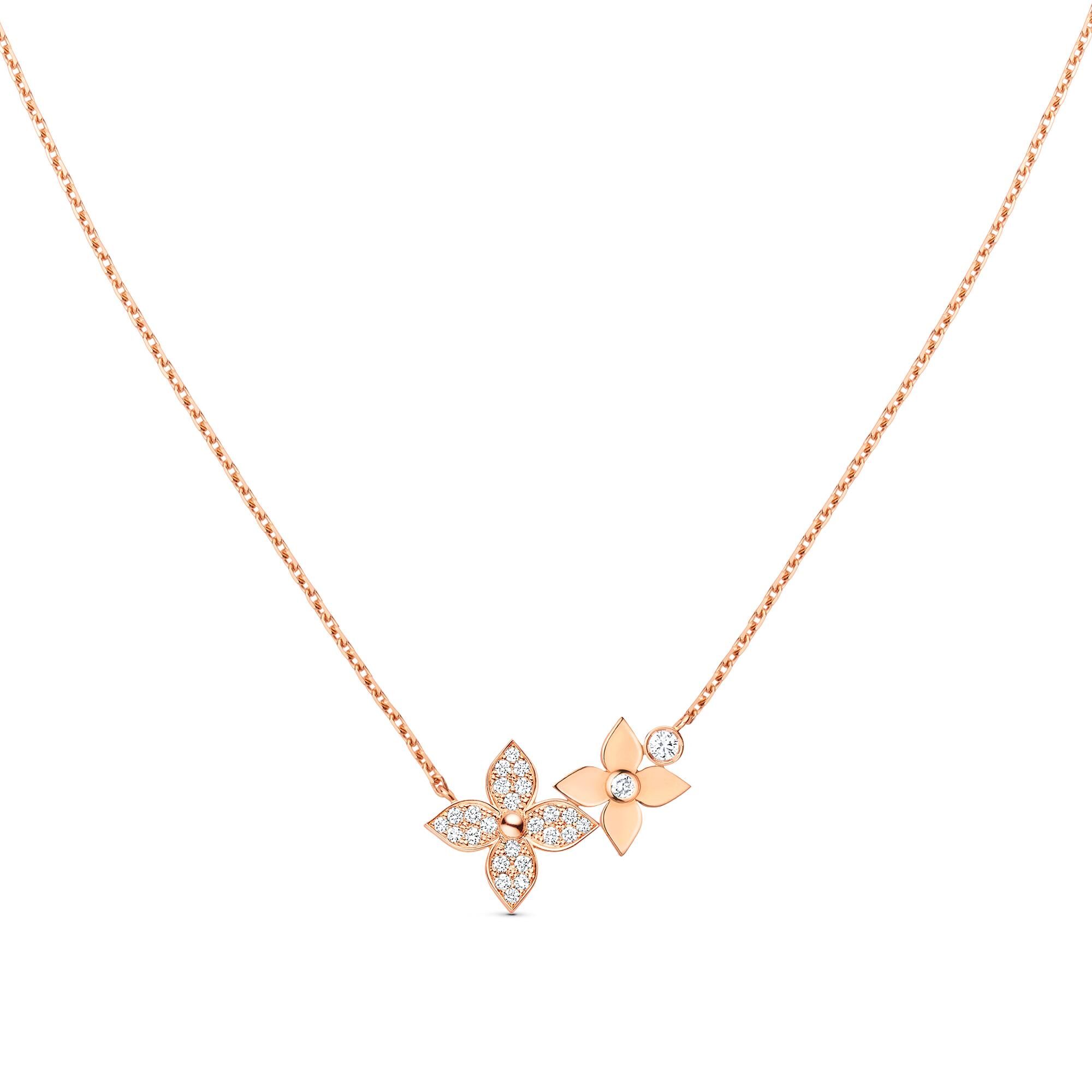 

Ожерелье Idylle Blossom, розовое золото и бриллианты Louis Vuitton, розовый