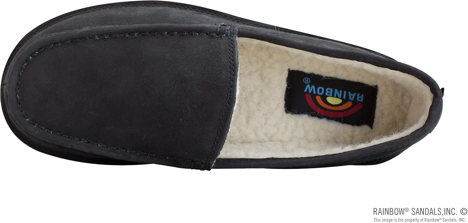 Мужские лоферы с флисовой подкладкой Rainbow, Premier Black Rainbow Sandals — фото 3