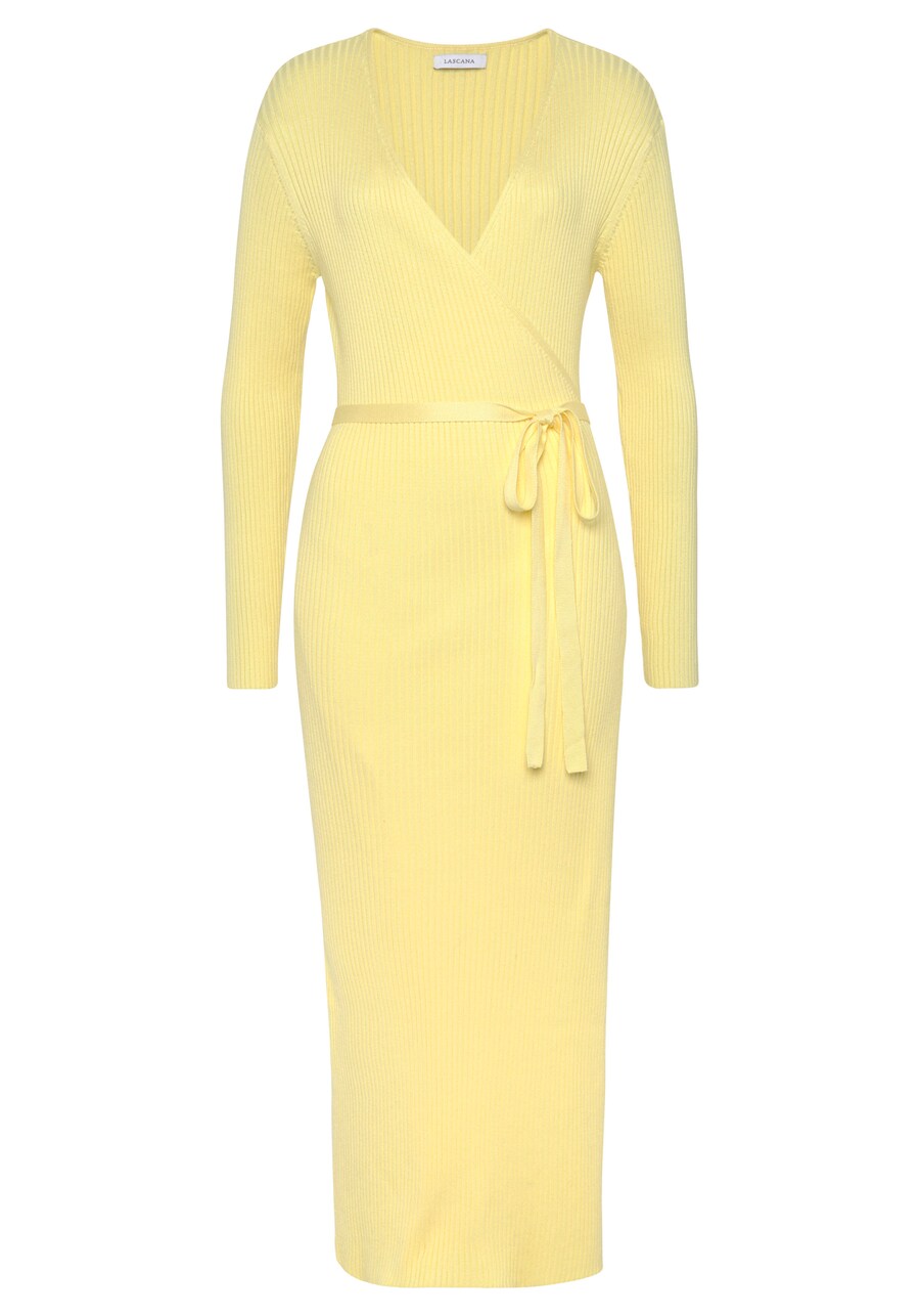 

Вязаное платье LASCANA, Yellow