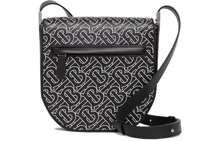 

Кожаная наплечная сумка, мини-кроссбоди мужская черно-белая Burberry