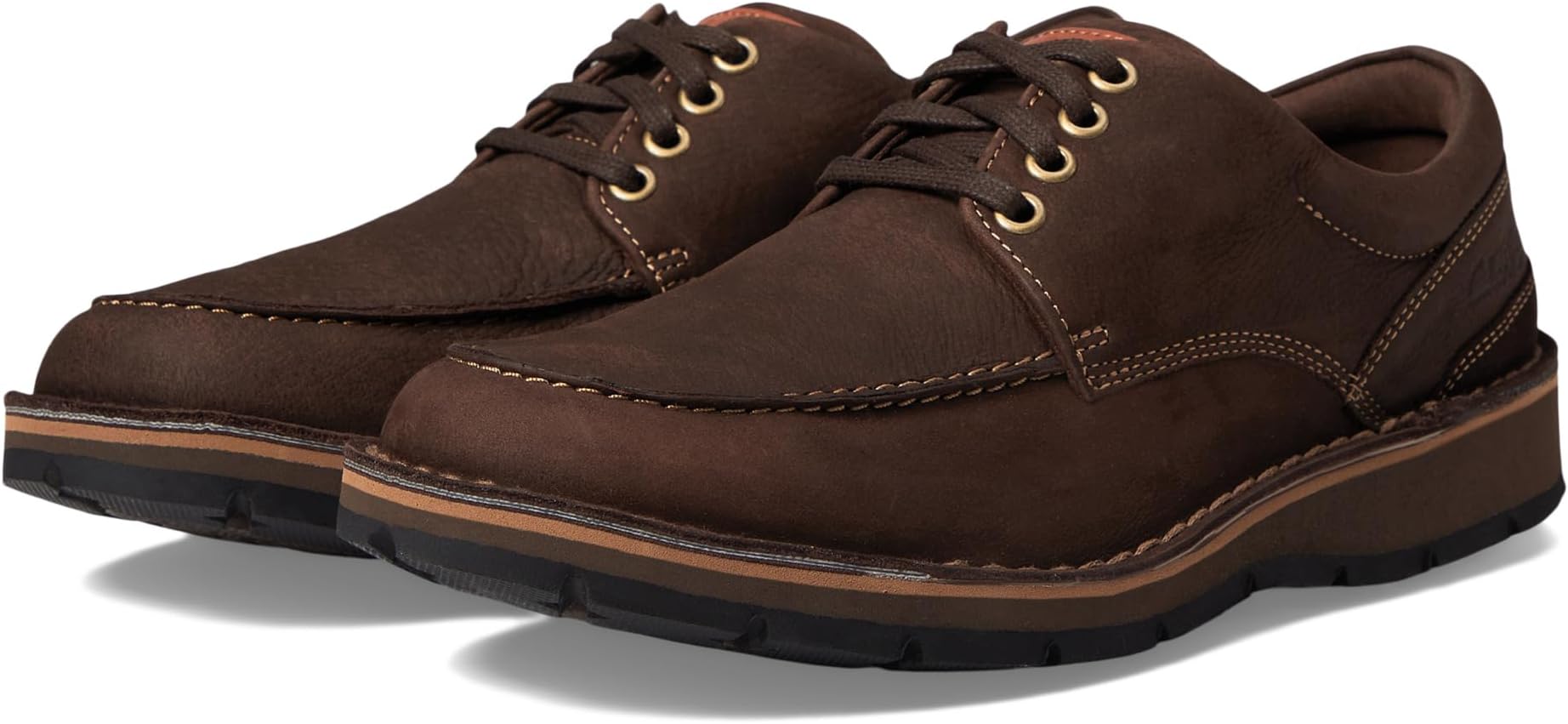 

Оксфорды Gravelle Low Clarks, цвет Dark Brown Nubuck