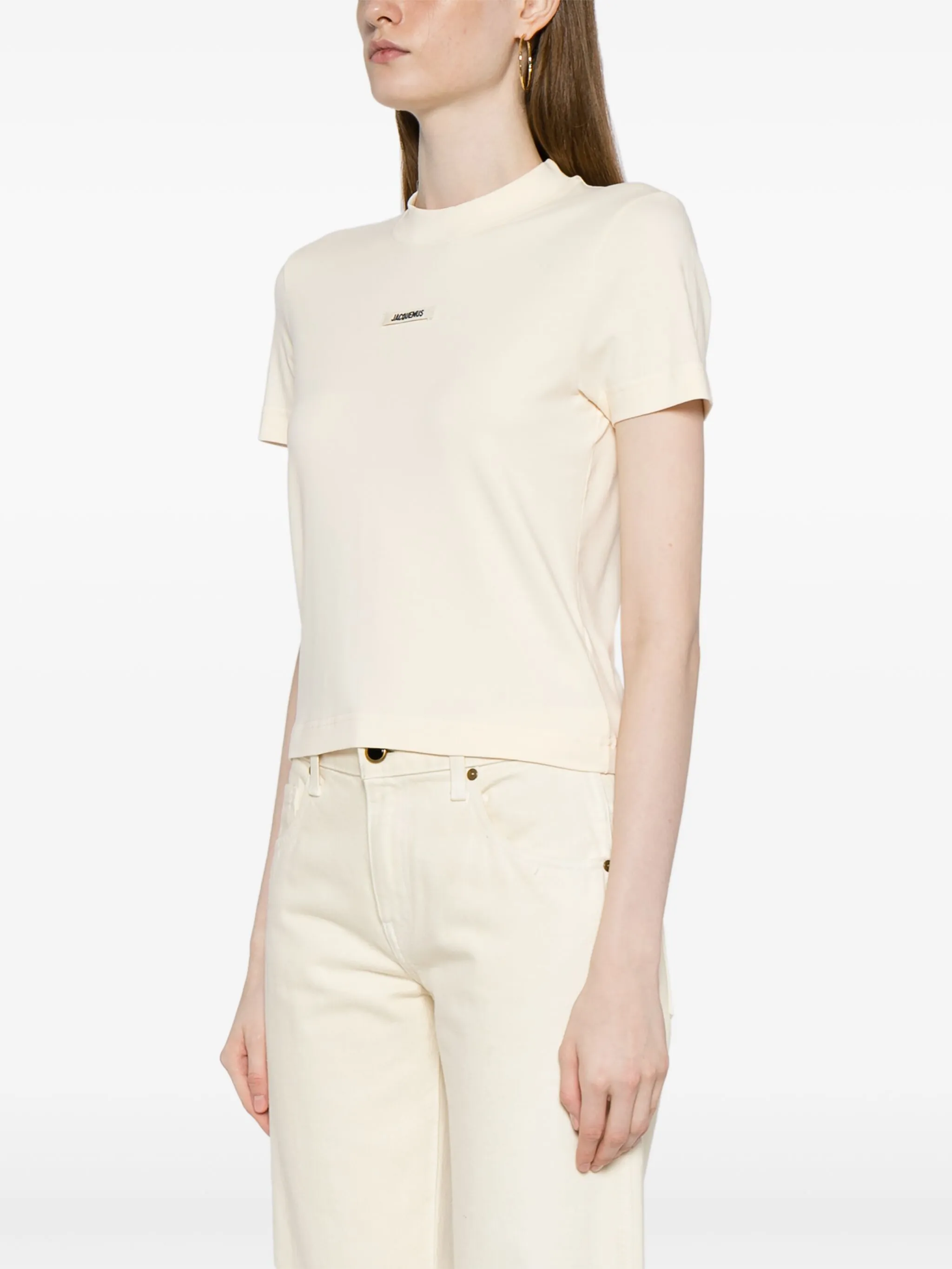 Топ Le T-shirt Gros Grain Jacquemus, желтый — фото 3
