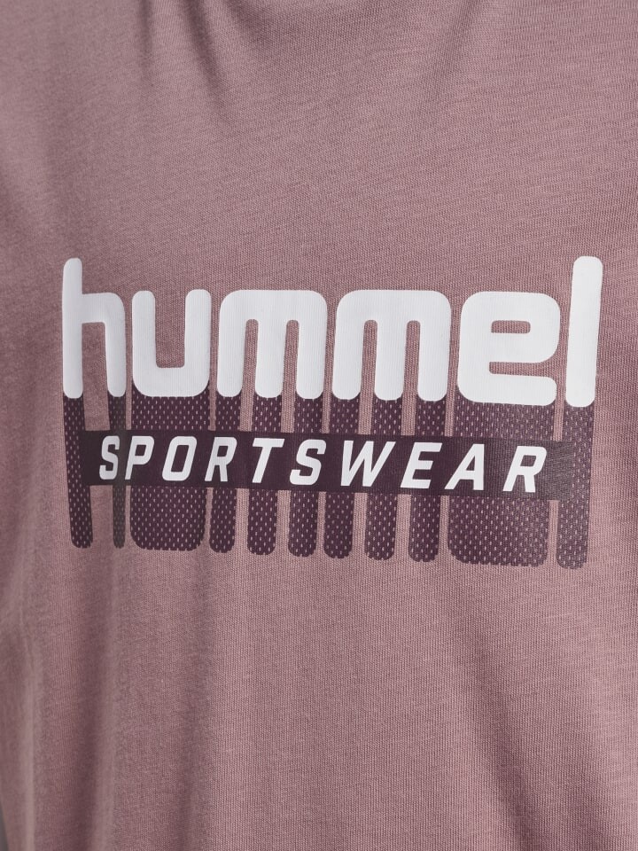 Футболка Hummel T-Shirt S/S Hmltukas Kinder, цвет TWILIGHT MAUVE — фото 3
