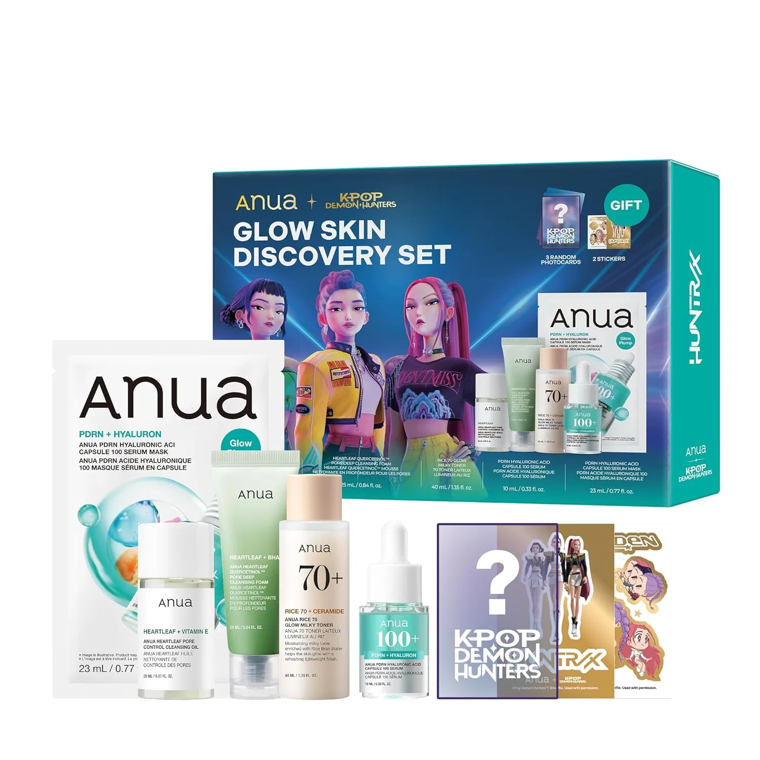 Набор для ухода за кожей Anua Glow Skin Discovery Set, дорожный Anua