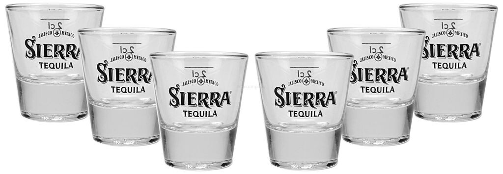 

Рюмка Sierra Tequila Sierra "Lead the Party" стеклянные стаканы 2cl калиброванные - набор из 6 шт Mixcompany