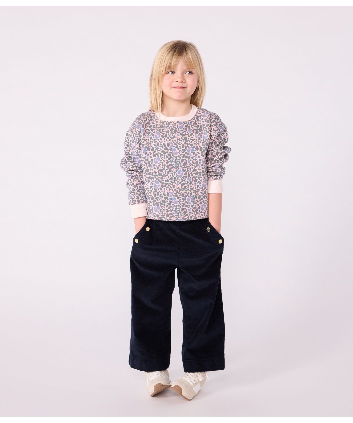 Пуловер из толстовки PETIT BATEAU, Light Pink/Multicolor — фото 2