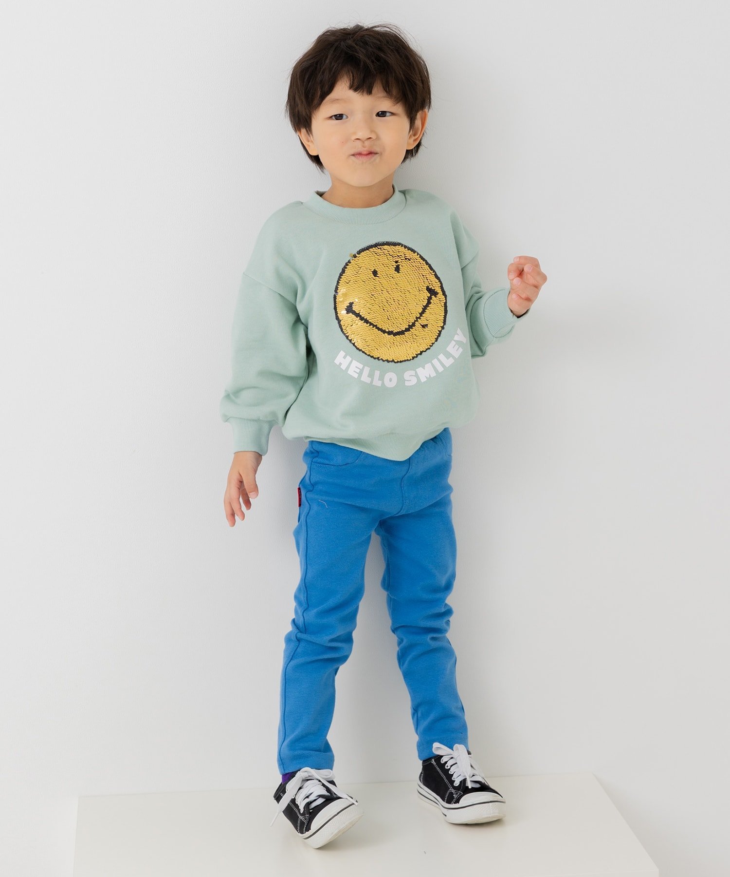 Флисовая толстовка со смайликом Smiley Face, mint