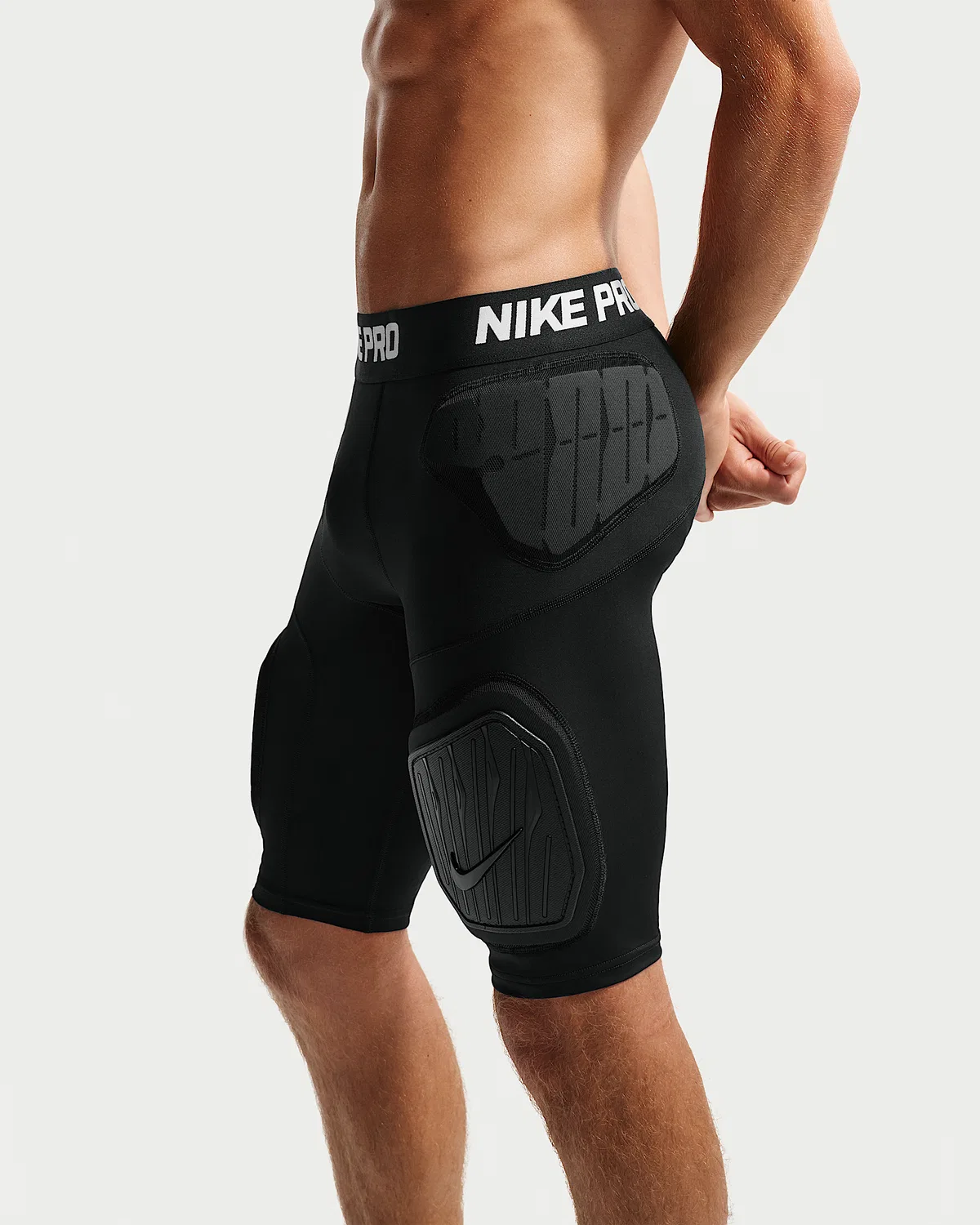 Мужские шорты Nike Pro HyperStrong Hardplate, Black/White — фото 3