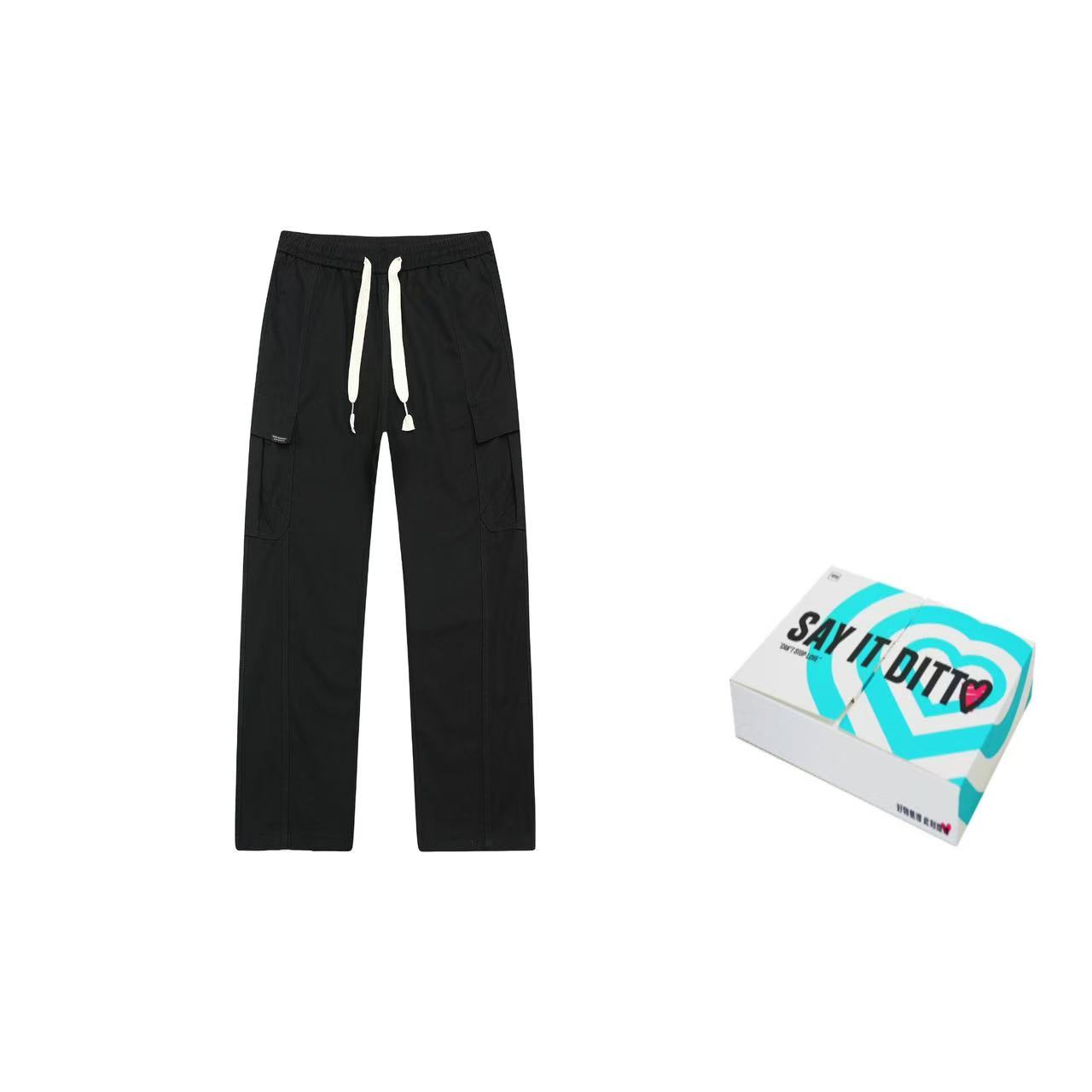 

Повседневные брюки Unisex FAIRWHALE, черный (подарочная упаковка ко Дню влюбленных)