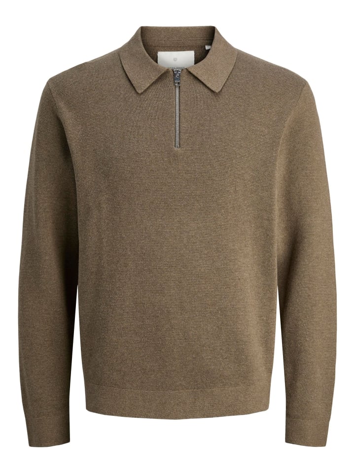 

Jack & Jones Вязаная рубашка-поло серого цвета, Серый, Jack & Jones Вязаная рубашка-поло серого цвета