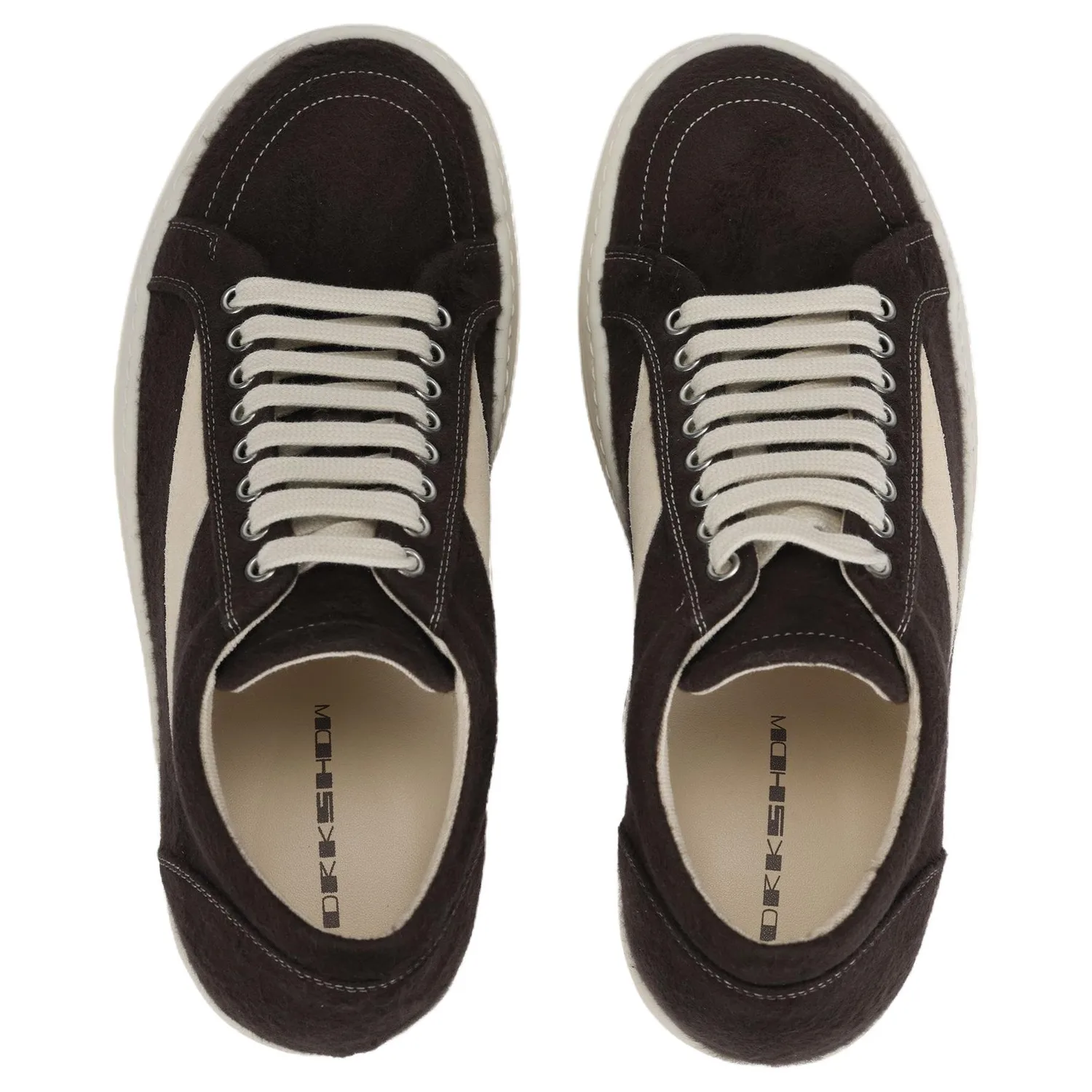 Rick Owens DRKSHDW Кроссовки Concordians Low top Skateboard Shoes 3.5cm мужские темно-серые — фото 4