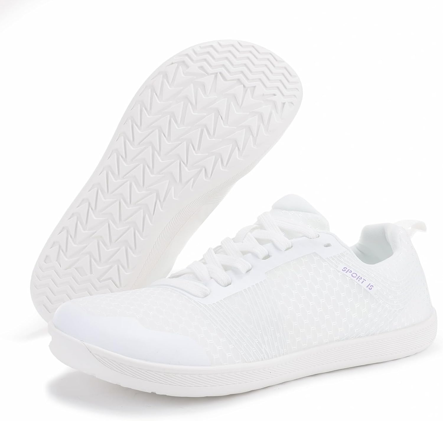 

Мужские кроссовки для бега с широкой носочной частью, нулевым перепадом, для трейла, из дышащей сетки, с противоскользящей подошвой Xdfvc, белый