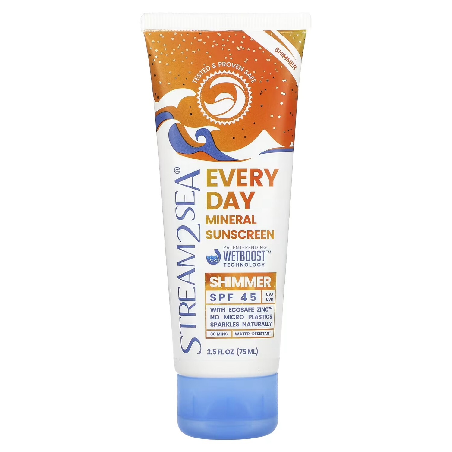 

Солнцезащитное средство Stream2Sea Every Day Mineral Sunscreen Shimmer SPF 45, 75 мл