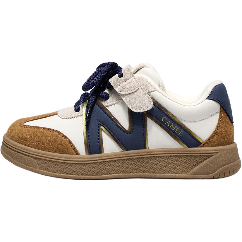 

Скейтерские кроссовки для детей Slip Resistant Anti Kick Abrasion Resistant Low top CAMEL, белый коричневый
