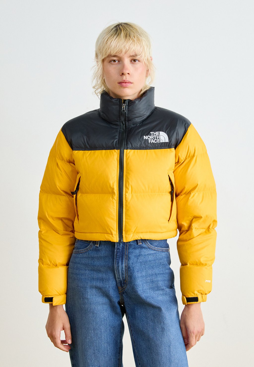 

Пуховик NUPTSE SHORT JACKET The North Face, желтый