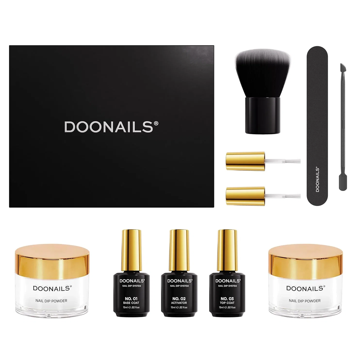 Набор для ногтей DOONAILS Dipping Powder Snow White, 8 предметов Doonails, Snow White